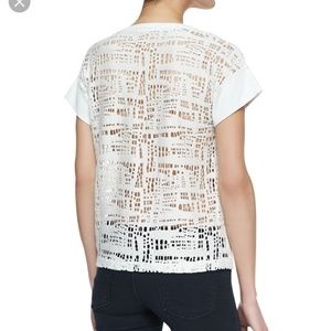 Addison Faux Leather Cutout Top